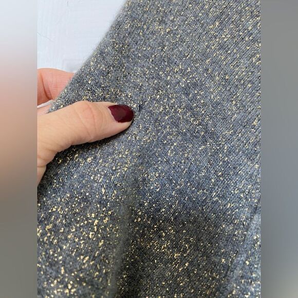 Vince Cashmere Grey & Golden Sweater - Picture 6 of 9